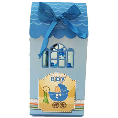 Baby Boy Announcement 8 Chocolates Gift B12CPVG43
