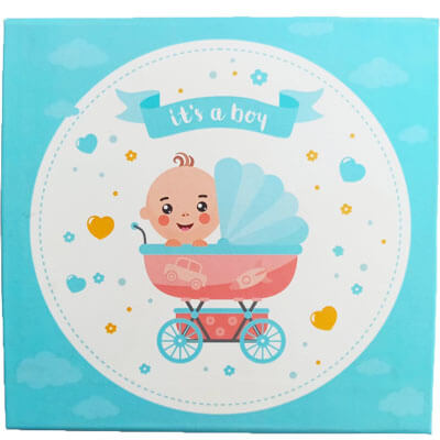 Baby Boy Announcement 5 toy Chocolate Gift CPVB1115