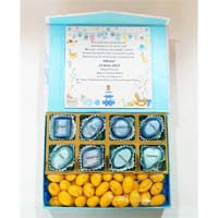 Baby Boy Announcement Chocolate Trunk 