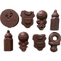 Baby Boy Announcement Toy Chocolates 8pc 