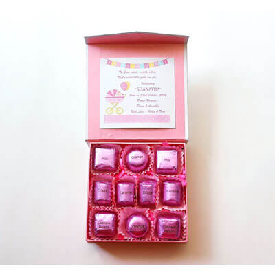 Baby Girl Announcement 10 Chocolate Gift For New Born cpvb1122