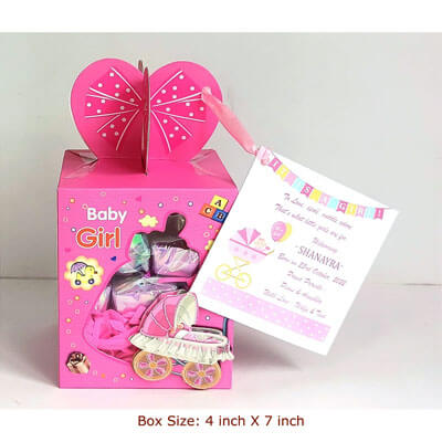 Baby Girl Announcement 12 Chocolate Gift cpvg115