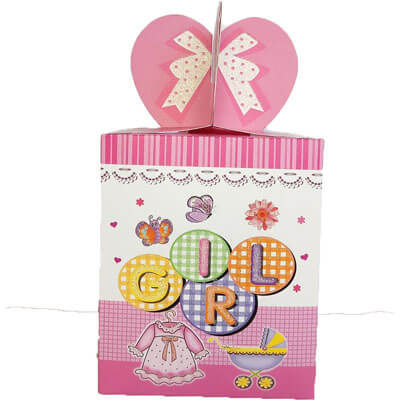 Baby Girl Announcement 12 Chocolate Gift cpvg123