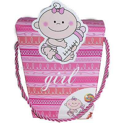 Baby Girl Announcement 14 Chocolates Gift G14CPVG