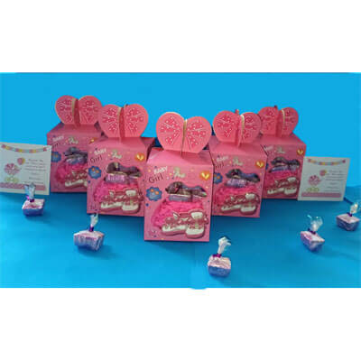 Baby Girl Announcement 18 Chocolate Gift G18CPTG