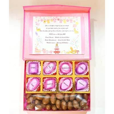 Baby Girl Announcement Chocolate Big Hamper CPVG1109
