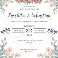 Customized Wedding Invitaion Hamper with Chocolates