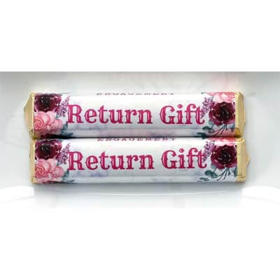 Engagement Return Gift Chocolate Bar