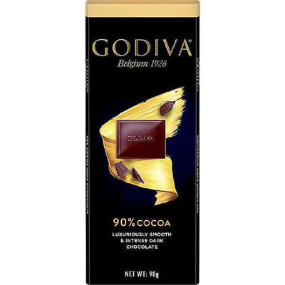 Godiva Belgian 90% Dark Chocolate 90g