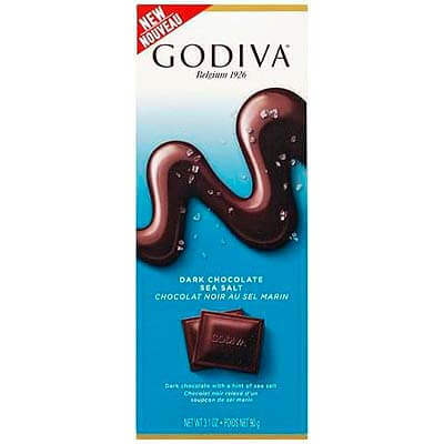 Godiva Belgian Dark Chocolate Sea Salt 90g