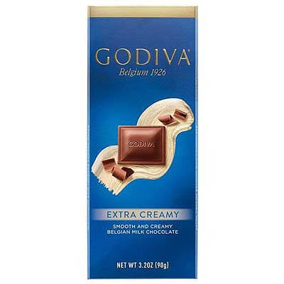 Godiva Extra Creamy Belgian Milk Chocolate 90g