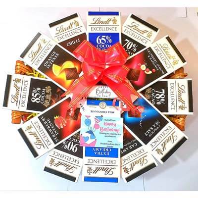 Grand Lindt Excellence Chocolates Basket