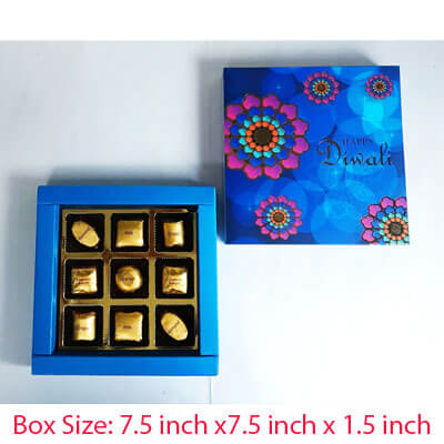 Happy Diwali Chocolate Gift 9 Chocolate b9cpprdi1001