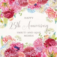 Happy Twenty Fifth Anniversary Chocolate Gift 