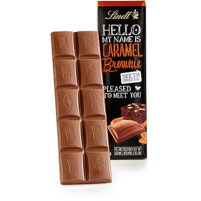 Lindt Caramel Brownie Hello Chocolate 100g