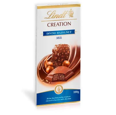 Lindt Creation Divine Hazelnut Milk Chocolate