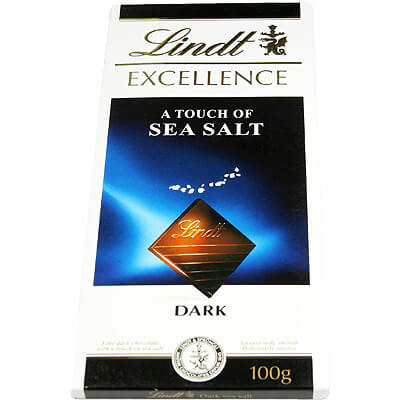 Lindt Excellence Sea Salt Dark Chocolate 100g