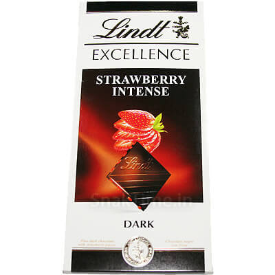 Lindt Excellence Strawberry Intense Dark Chocolate 100g