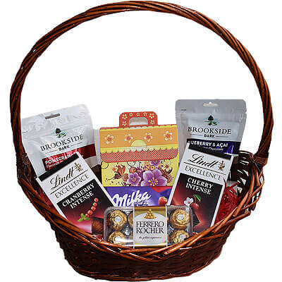 Lindt Ferrero Milka Cookie Chocolate Gift Basket