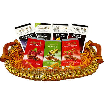 Lindt Dark And Milk Combo Chocolate Gift Basket 700 gm