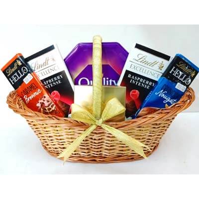 Lindt Hello Nestle Quality Street Gift Basket