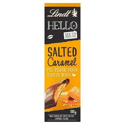 Lindt Hello Salted Caramel Chocolate 100g