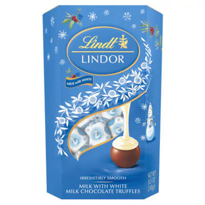 Lindt Lindor Milk With White Chocolate Truffles 240g