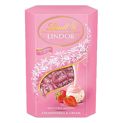 Lindt Lindor Strawberry Truffles 200g