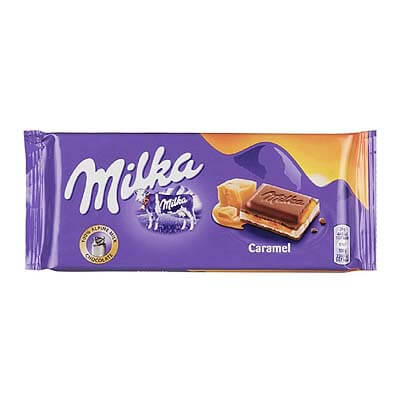 Milka Caramel Alpine Milk Chocolate 100g