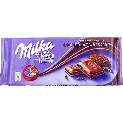 Milka Chocolate Dessert Alpine Milk Chocolate 100g
