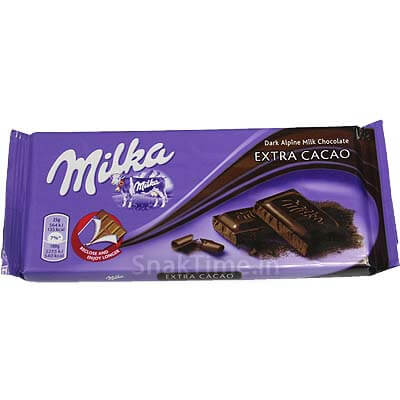 Milka Dark Alpine Milk Chocolate 100g