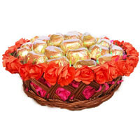 Valentines Chocolate Gift Basket vc500g