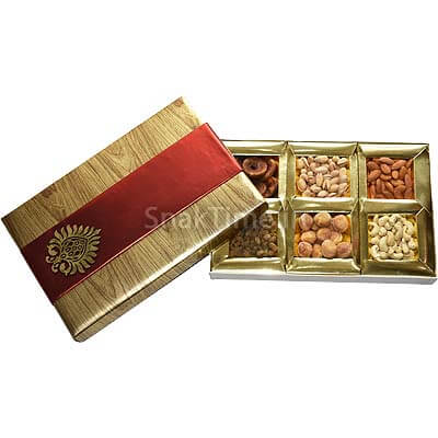 Brown with Red Belt Dry Fruit Gift ST1218X12