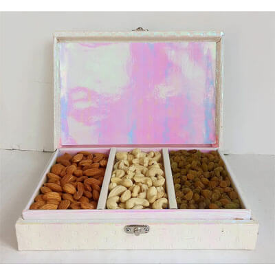 Designer Wooden Diwali Dry Fruit Gift STDFB2087x10