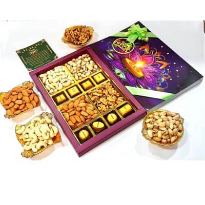 Diwali Dry Fruit Chocolate Combo Gift ST1118X12C