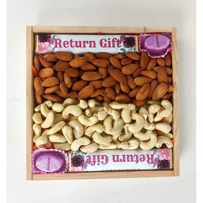 Engagement Return Gift Hamper with Chocolate and Dry Fruit V3001