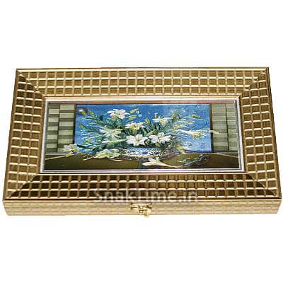 Golden Picture Frame Luxury Corporate Diwali Dry Fruit Gift Box ST295S