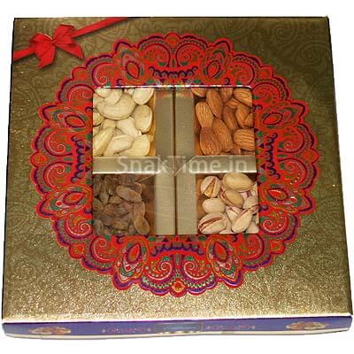 Golden Window Corporate Diwali Dry Fruit Gift Box STN9610X10
