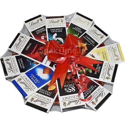 Grand Lindt Excellence Chocolates Basket