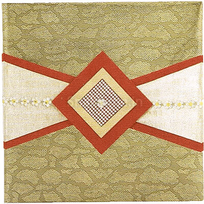 Red Diamond Square Diwali Dry Fruit Gift Box 125SQ