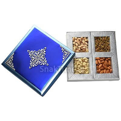 Royal Blue Art Diwali Dry Fruit Gift ST1369X9