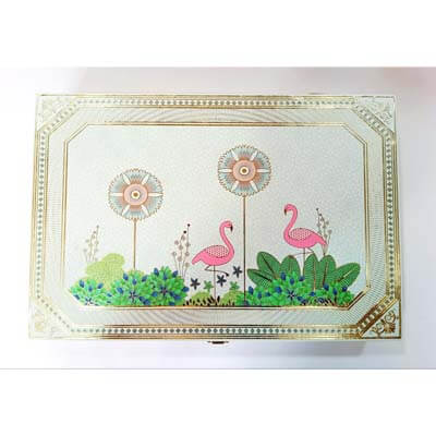 Elegant Wooden Flamingo Dryfruit Gift STA1001