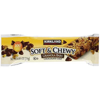 Kirkland Signature Soft Chewy Granola Bars Chocolate Chips 24g
