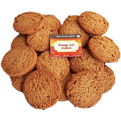 Orange Zest Whole Wheat Cookies
