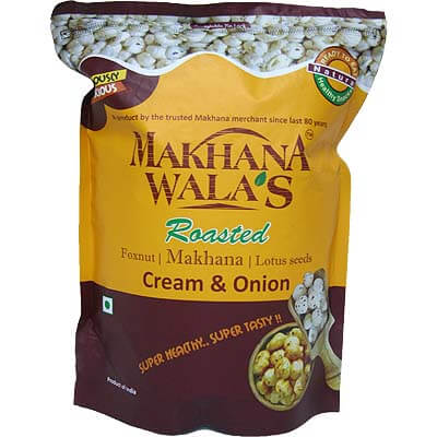 Roasted Cream & Onion Makhana Lotus Seeds Foxnut